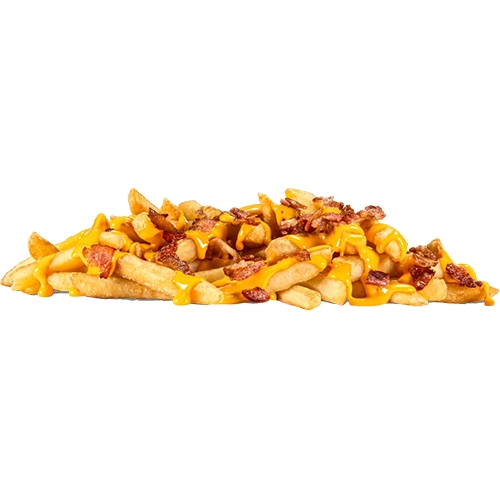 Frites cheddar lardon
